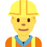 Man Construction Worker Emoji 👷‍♂️ image - Twitter / X (Twemoji) style