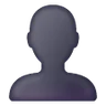Emoji Busto In Silhouette 👤 image - Samsung style