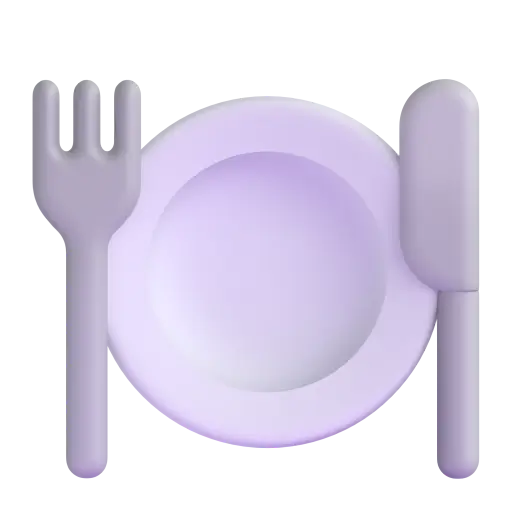 Fork And Knife With Plate