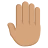 Raised Back Of Hand: Medium Skin Tone
