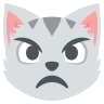 털이있는 고양이 얼굴 Emoji 😾 image - EmojiTwo style