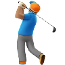 Man Golfing: Medium Skin Tone Emoji 🏌🏽‍♂️ image - Apple style