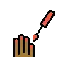 Nail Polish: Medium-Dark Skin Tone Emoji 💅🏾 image - OpenMoji style