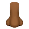 Nose: Medium-Dark Skin Tone Emoji 👃🏾 image - Huawei Harmony OS style