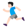 Man Running: Light Skin Tone Emoji 🏃🏻‍♂️ image - Microsoft Classic 2D style