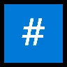 Keycap: \X{23} Emoji #️⃣ image - Microsoft Windows 10 Segoe UI Emoji style