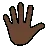 Hand With Fingers Splayed: Dark Skin Tone