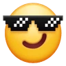 Uśmiechnięta twarz z okularami przeciwsłonecznymi Emoji 😎 image - Huawei Harmony OS style