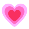 Cœur croissant Emoji 💗 image - Microsoft Classic 2D style