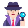 Detective: Light Skin Tone Emoji 🕵🏻 image - Microsoft Classic 2D style