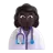 Woman Health Worker: Dark Skin Tone