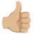 Thumbs Up: Medium-Light Skin Tone
