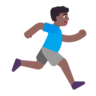 Man Running Facing Right: Medium-Dark Skin Tone Emoji 🏃🏾‍♂️‍➡️ image - Microsoft Classic 2D style