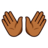 Open Hands: Medium-Dark Skin Tone
