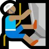 Person Climbing: Medium Skin Tone Emoji 🧗🏽 image - Microsoft Windows 10 Segoe UI Emoji style