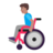 Man In Manual Wheelchair: Medium Skin Tone