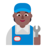 Mechanic: Medium-Dark Skin Tone Emoji 🧑🏾‍🔧 image - Microsoft Classic 2D style