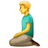 Man Kneeling Emoji 🧎‍♂️ image - WhatsApp style