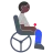 Person In Motorized Wheelchair: Dark Skin Tone
