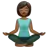 Woman In Lotus Position: Medium-Dark Skin Tone