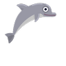 Golfinho Emoji 🐬 image - Skype style