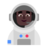 Man Astronaut: Dark Skin Tone