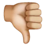 Thumbs Down: Medium-Light Skin Tone Emoji 👎🏼 image - Samsung style