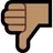 Thumbs Down: Medium Skin Tone