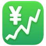Wykres z trendem w górę i znakiem jena Emoji 💹 image - Huawei Harmony OS style