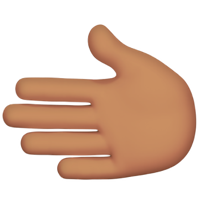 Leftwards Hand: Medium Skin Tone