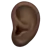 Ear: Dark Skin Tone