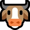 Cow Face Emoji 🐮 image - Microsoft Windows 10 Segoe UI Emoji style