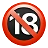 Niemand unter achtzehn Symbol
