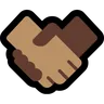 Handshake: Medium Skin Tone Emoji 🤝🏽 image - Microsoft Windows 10 Segoe UI Emoji style