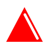 Emoji Triangolo rosso up-pointing 🔺 image - Docomo style