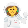 Woman Astronaut Emoji 👩‍🚀 image - Skype style