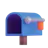 Open Mailbox With Lowered Flag