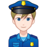 Man Police Officer: Light Skin Tone Emoji 👮🏻‍♂️ image - Emojidex style