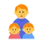 Family: Man, Girl, Boy