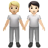 People Holding Hands: Medium-Light Skin Tone, Light Skin Tone Emoji 🧑🏼‍🤝‍🧑🏻 image - Apple style