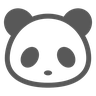 Face de panda Emoji 🐼 image - Docomo style