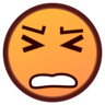 Эмодзи Упорное выражение лица 😣 image - Emojidex style