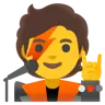 Singer Emoji 🧑‍🎤 image - Google Noto Color style