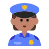 Police Officer: Medium Skin Tone Emoji 👮🏽 image - Tossface style
