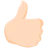 Thumbs Up: Light Skin Tone