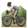 Person Mountain Biking: Medium Skin Tone Emoji 🚵🏽 image - Huawei Harmony OS style