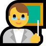 Man Teacher Emoji 👨‍🏫 image - Microsoft Windows 10 Segoe UI Emoji style
