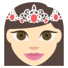 Princess: Light Skin Tone Emoji 👸🏻 image - EmojiTwo style