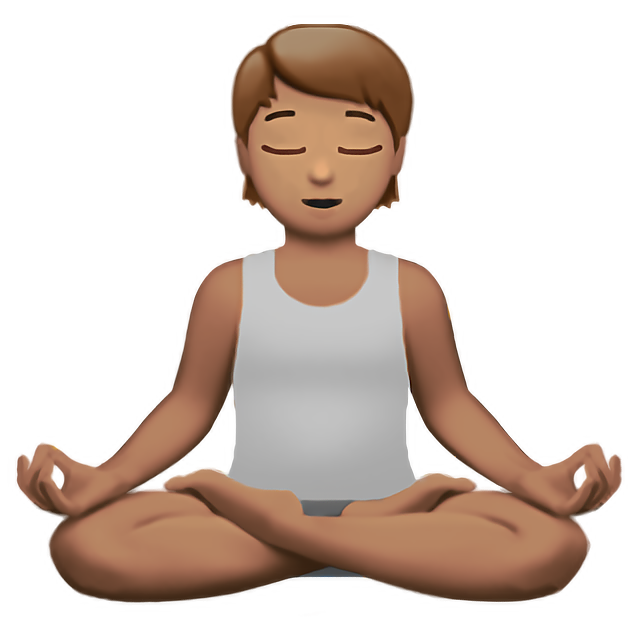 Person In Lotus Position: Medium Skin Tone
