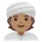 Person Wearing Turban: Medium Skin Tone
